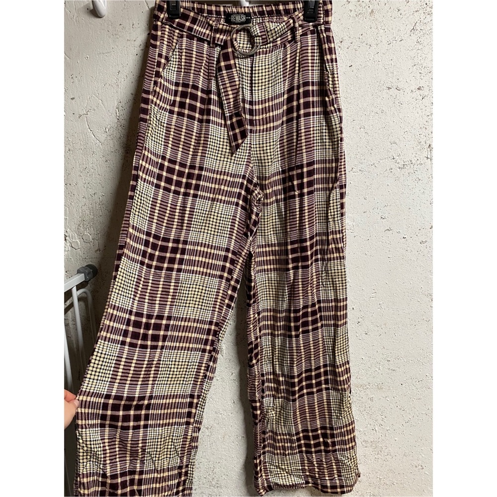 NWOT Rewash Long Plaid Pant